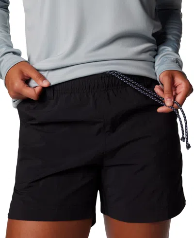 Columbia Women's Backcast Ii Mid-rise Water Shorts In Black