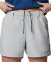 Columbia Women's Backcast Ii Mid-rise Water Shorts In Cool Grey