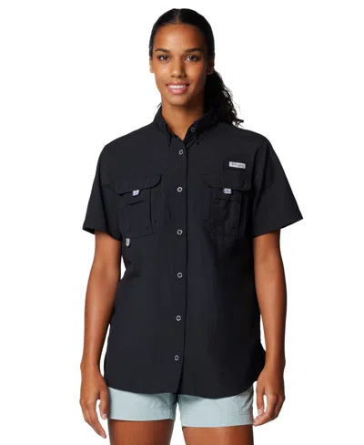 Columbia Women's Bahama Ii Rod-holder Short-sleeve Shirt In Blue