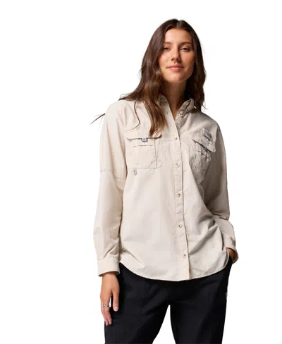 Columbia Women's Bahama Ii Roll-up Long-sleeve Top In Neutral