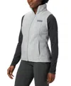 Columbia Plus Size Benton Springs Fleece Vest In Gray