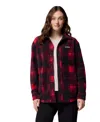 Columbia Women's Benton Springs Ii Fleece Shirt Jacket In Red