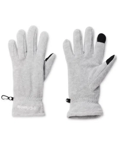 Columbia Women's Benton Springs Ii Fleece Touchscreen Gloves In Cirrus Grey Heather