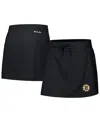 Columbia Women's Black Boston Bruins Lakewood Pines Omni-wick Skort In Black