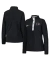 Columbia Black Minnesota Wild Benton Springs Half-snap Jacket In Black