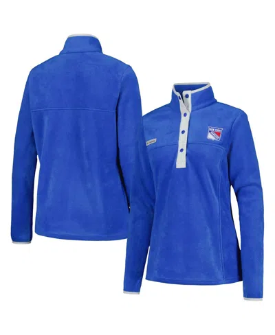 Columbia Women's Blue New York Rangers Benton Springs Half-snap Jacket