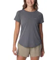 Columbia Women's Bogata Bay Short-sleeve T-shirt Xs-3x In Gray