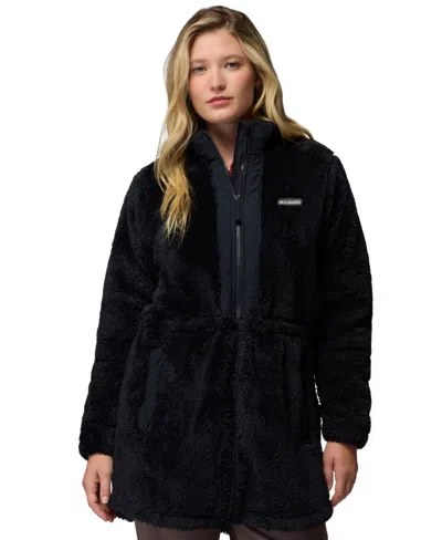 Columbia Women's Boundless Discovery High-pile Fleece 2-way Zipper Jacket In Black