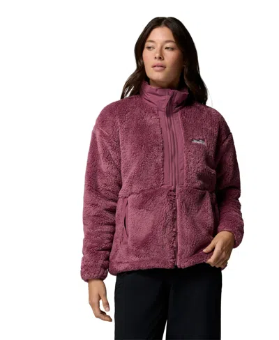 Columbia Women's Boundless Discovery Sherpa-lined Fleece Stand-collar Jacket In Purple