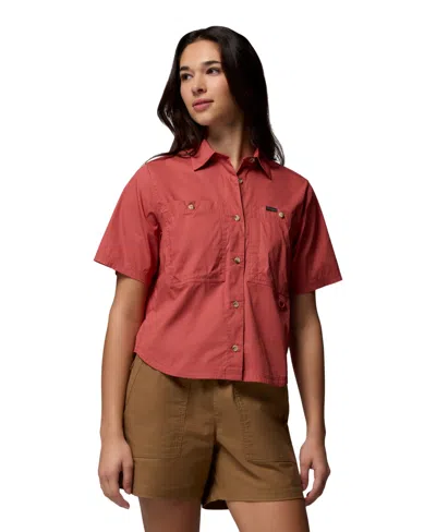 Columbia Women's Brea Falls Short-sleeve Shirt In Red