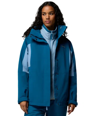 Columbia Women's Bugaboo Iv 3-in-1 Hooded Short Jacket In Blue