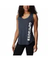 Columbia Women's  Navy Dallas Cowboys Cades Cape Omni-wick Tri-blend Tank Top In Navy