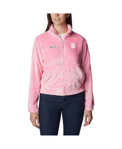 Columbia Women's  Pink New York Rangers Fire Side Full-zip Jacket