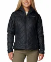 Columbia Women's Copper Crest Ii Quilted Hooded Jacket In Black