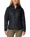 Columbia Women's Copper Crest Ii Quilted Hooded Jacket In Black
