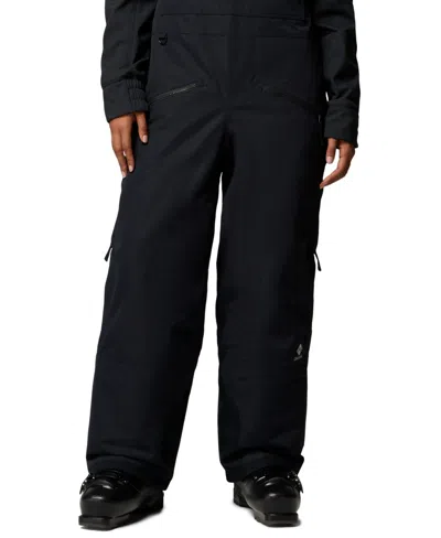 Columbia Women's Coreshot Insulated Wide-leg Ski Bibs Pants In Black