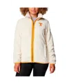 Columbia Women's Cream Tennessee Volunteers Fireside Ii Sherpa Full-zip Jacket In Multi