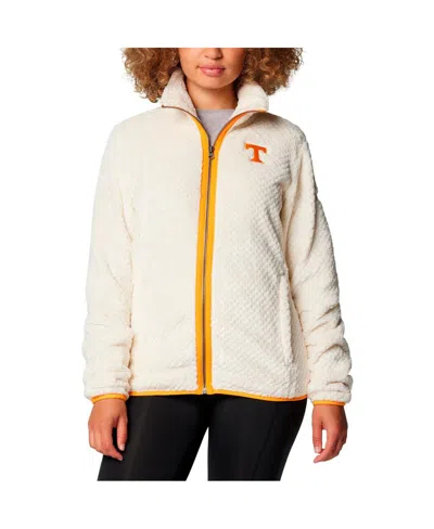 Columbia Women's Cream Tennessee Volunteers Fireside Ii Sherpa Full-zip Jacket In Multi