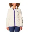 Columbia Benton Zip-up Polar Fleece Jacket In Cream