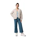 Columbia Women's Crest Collarless Jacket In Gray