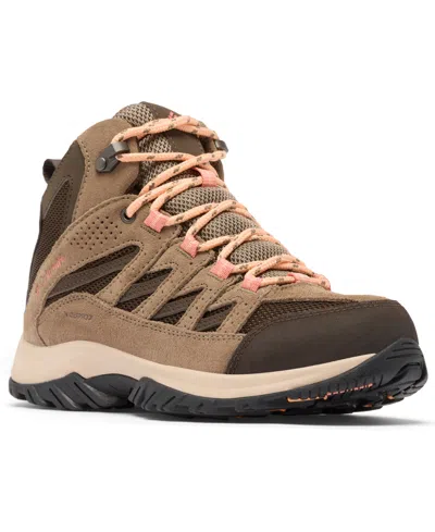 Columbia Women's Crestwood Waterproof Hiking Round Toe Booties In Brown