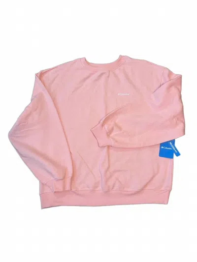 Columbia Women's Crewneck Sweatshirt In Pink Sand