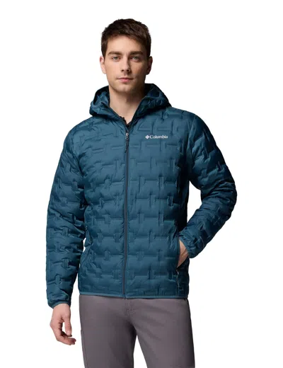 Columbia Women's Delta Ridge Ii Down Hooded Jacket In Blue