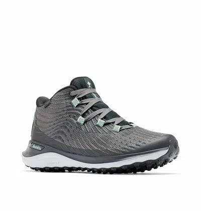 Columbia Women's Escape Summit Outdry Waterproof Hiking Boots In Dark Grey/vivid Mint In Gray