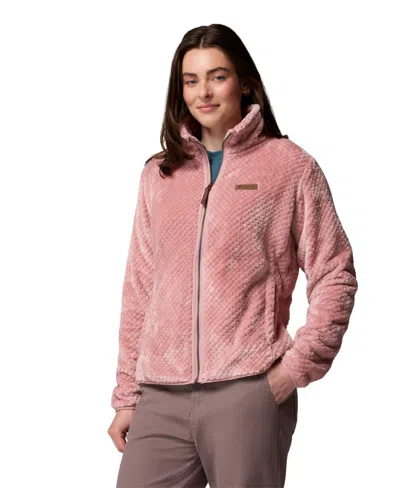 Columbia Women's Fire Side Ii High-pile-fleece Jacket In Pink