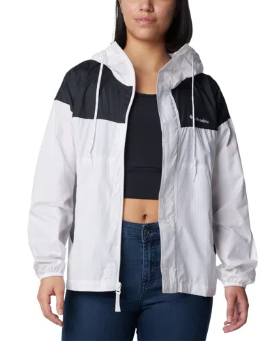 Columbia Women's Flash Challenger Windbreaker Jacket In White,black