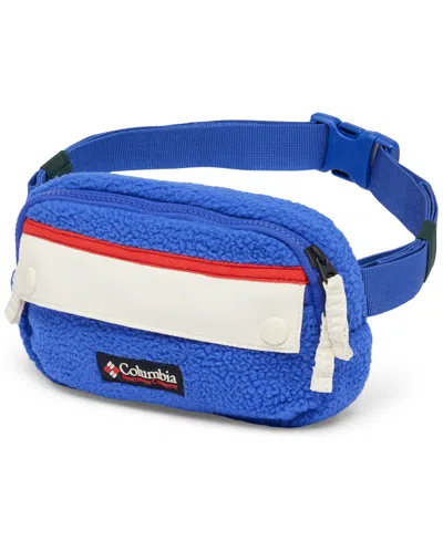 Columbia Women's Helvetia Ii Fleece Hip Pack In Clematis Blue,chalk,sail Red