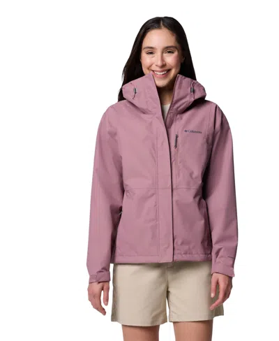 Columbia Women's Hikebound Ii Hooded Waterproof Jacket In Fig