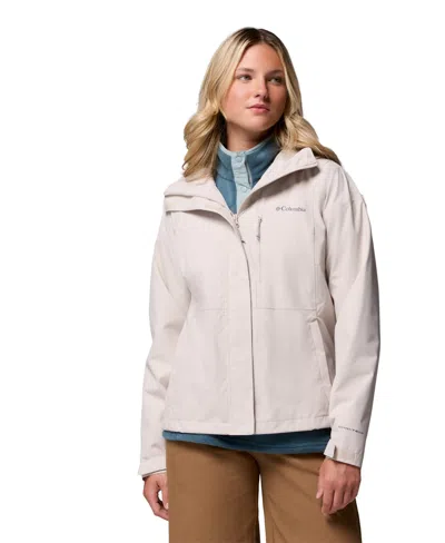 Columbia Women's Hikebound Ii Hooded Waterproof Jacket In Gray