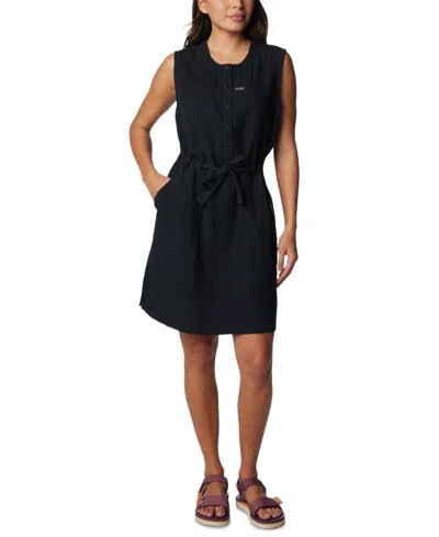 Columbia Women's Holly Hideaway Breezy Cotton Dress In Black