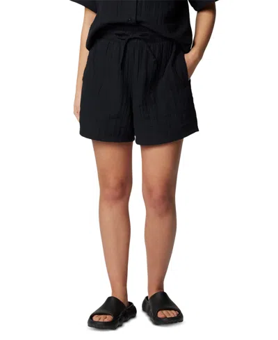 Columbia Women's Holly Hideaway Breezy Cotton Shorts In Black