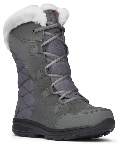 Columbia Women's Ice Maiden Ii Cold Weather Lace-up Boots In Gray