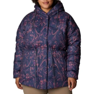 Pre-owned Columbia Women's Icy Heights Ii Down Novelty Jacket Plus Size 1x In Blue