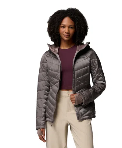 Columbia Women's Joy Peak Ii Hooded Puffer Fleece-lined Jacket In Multi