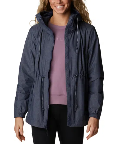 Columbia Women's Lillian Ridge Shell Waterproof Rain Jacket In Nocturnal