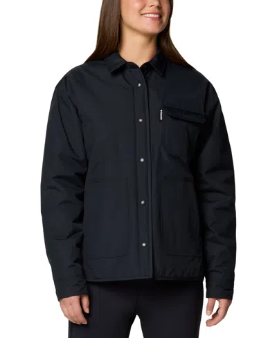 Columbia Women's Longhorn Ridge Reversible Shirt Jacket In Black