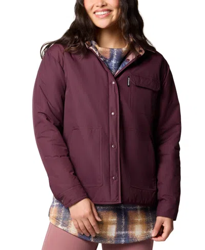 Columbia Women's Longhorn Ridge Reversible Shirt Jacket In Moonvista