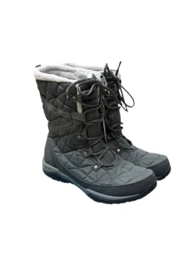 Columbia Women's Loveland Mid Omni-heat Boots In Black/sea Salt In Gray