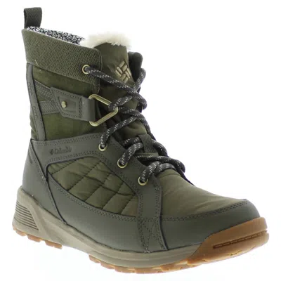Columbia Women's Meadows Shorty Omni-heat Winter Boot In Green