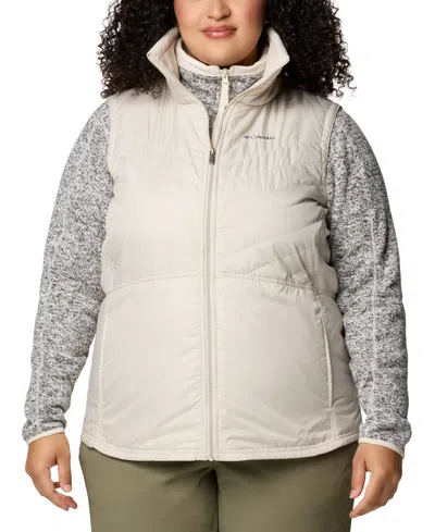 Columbia Women's Mix It Around Iii Fleece-lined Vest In Dark Stone