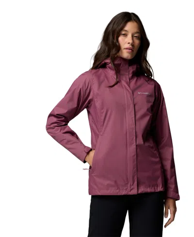 Columbia Women's Omni-tech Arcadia Ii Rain Jacket In Burgundy