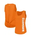 Columbia Women's Orange Clemson Tigers Cades Cape Omni-wick Tri-blend Tank Top In Orange