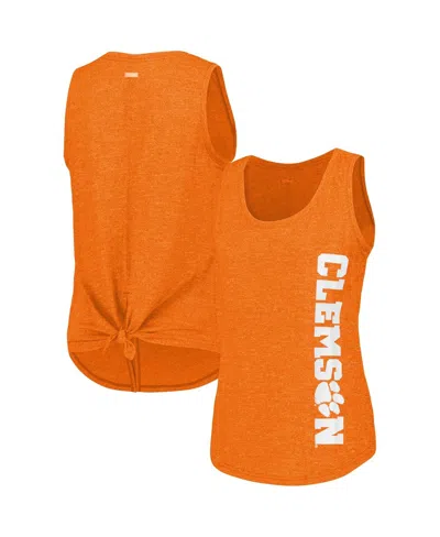 Columbia Women's Orange Clemson Tigers Cades Cape Omni-wick Tri-blend Tank Top
