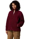 Columbia Women's Panorama Ii Sherpa Fleece Jacket In Red