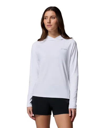 Columbia Women's Pfg Solar Stream Ii Hoodie In White