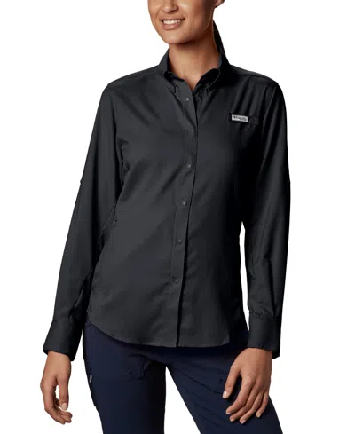 Columbia Women's Pfg Tamiami Ii Long-sleeved Shirt In Collegiate Navy